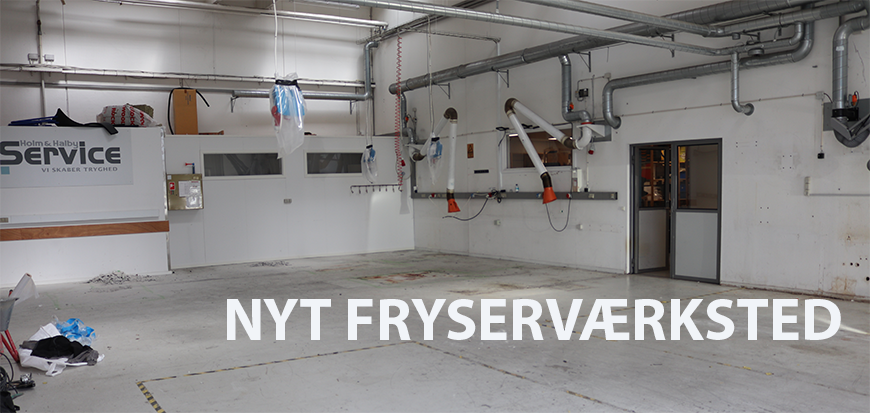 New modern freezer workshop